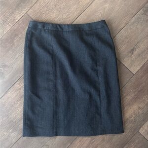 Women’s Anne Klein Stretch Pencil Skirt Grey Plaid Size 6